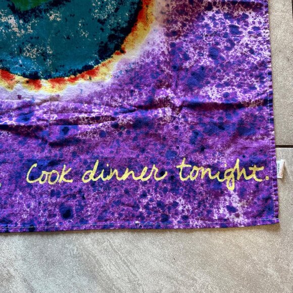 Penzeys Hippie Boho Tie Dye Bandana Wall Art Love Heal the World Cloth Square - Picture 5 of 12